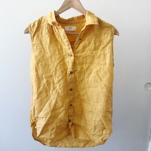 Uniqlo yellow top